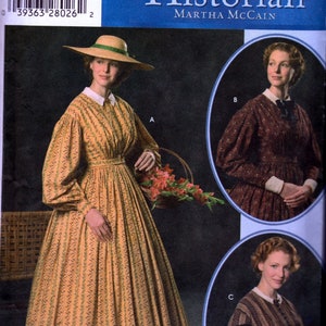 Civil War Era Dress by Martha McCain - Simplicity 4551 - Uncut Pattern