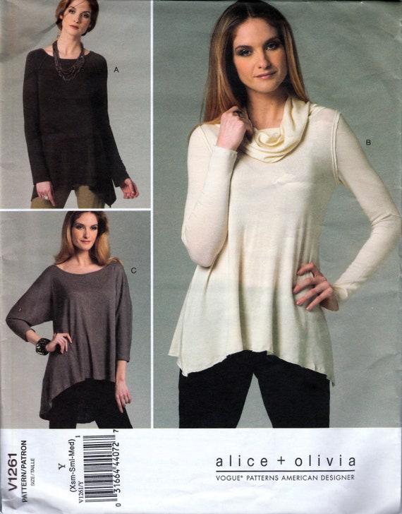 アリス＆オリビア チュニックセット ヴォーグ 1261 裁縫パターン