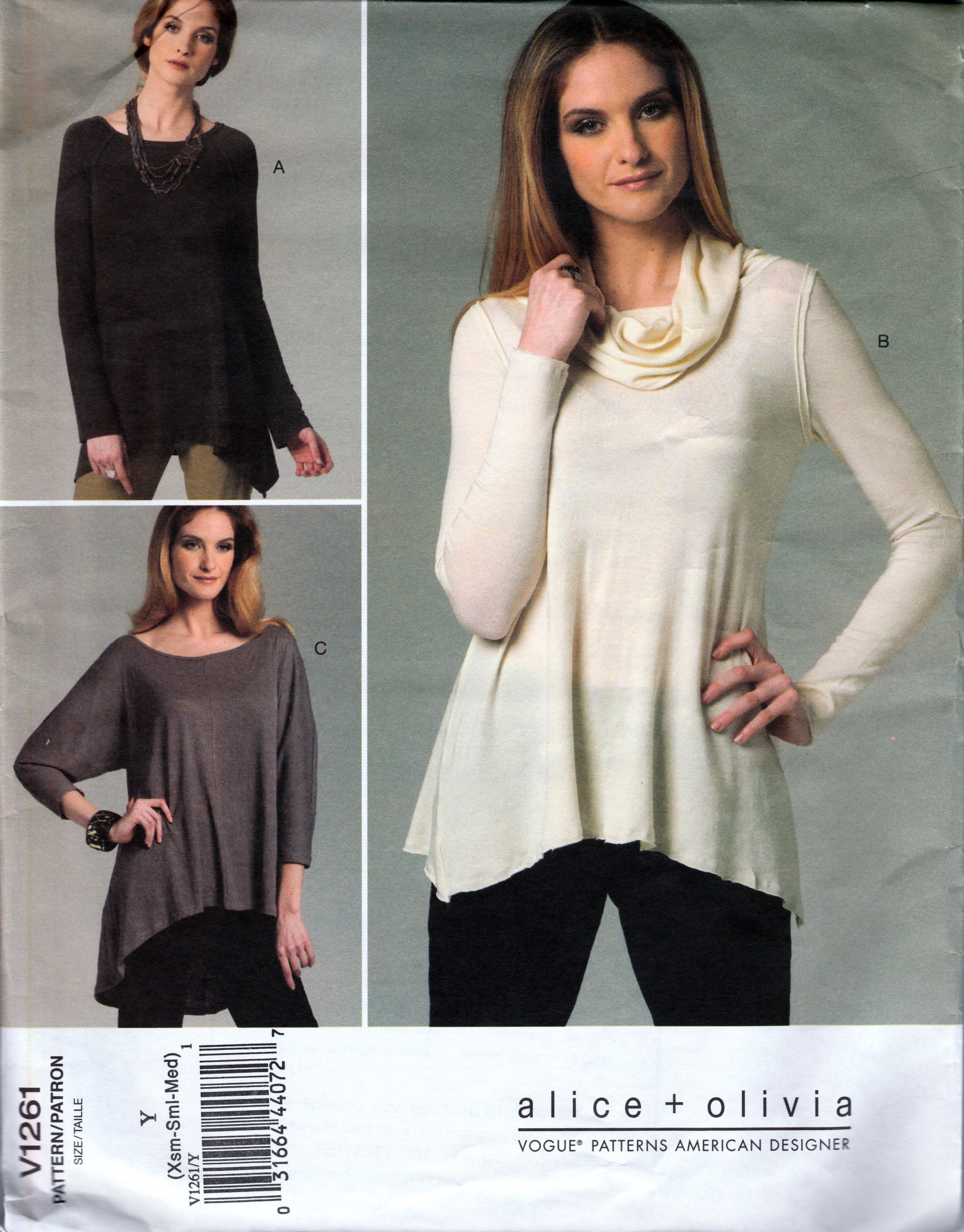 Tunic Set by Alice & Olivia - Vogue 1261 - Uncut Pattern