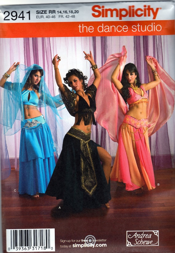 Andrea Schewe Belly Dancer Costumes Simplicity 2941 Sewing Pattern