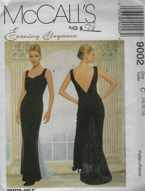 Evening Gown Mccall's 9002 Uncut Pattern | Etsy