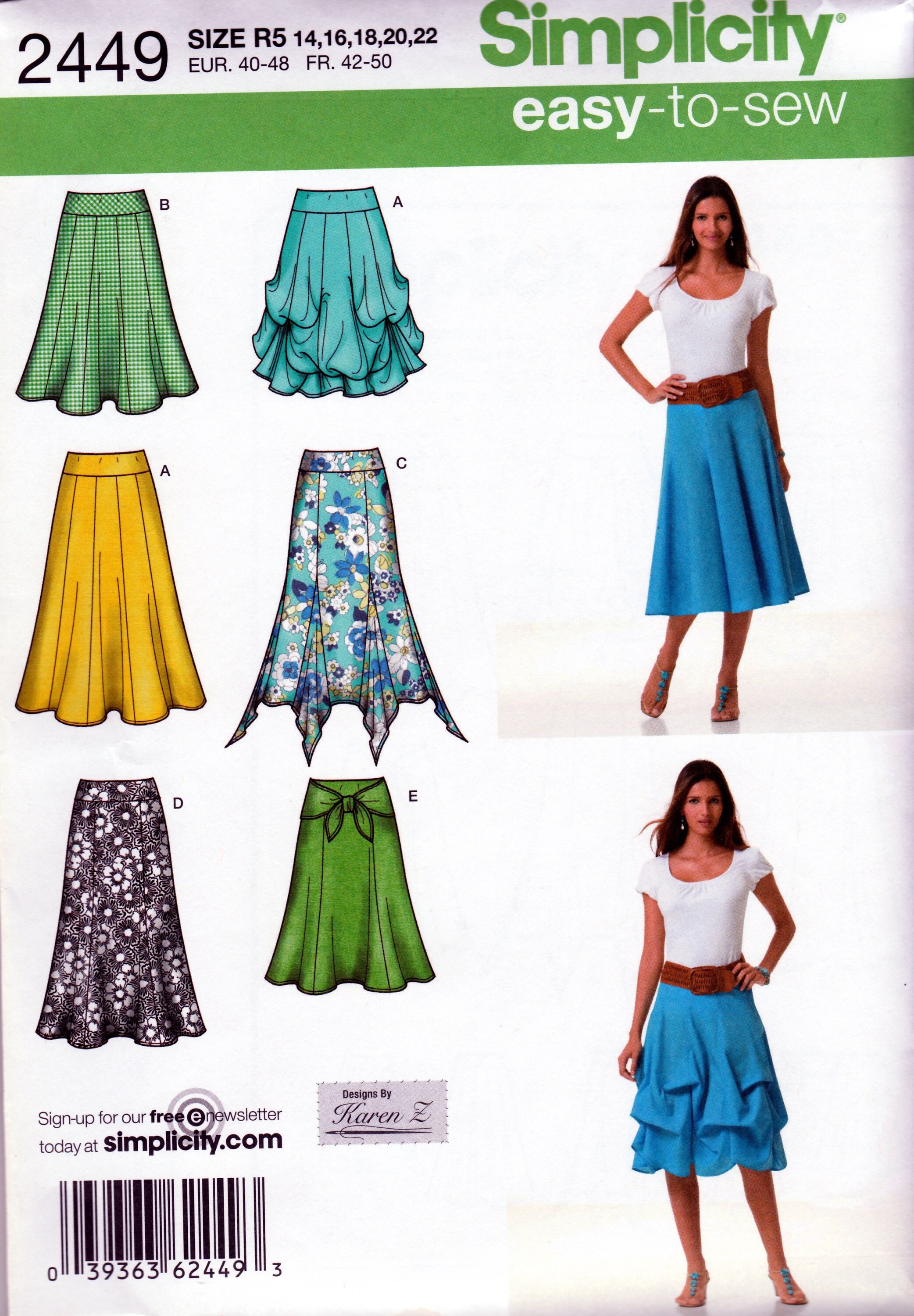 A line skirt pattern simplicity discount