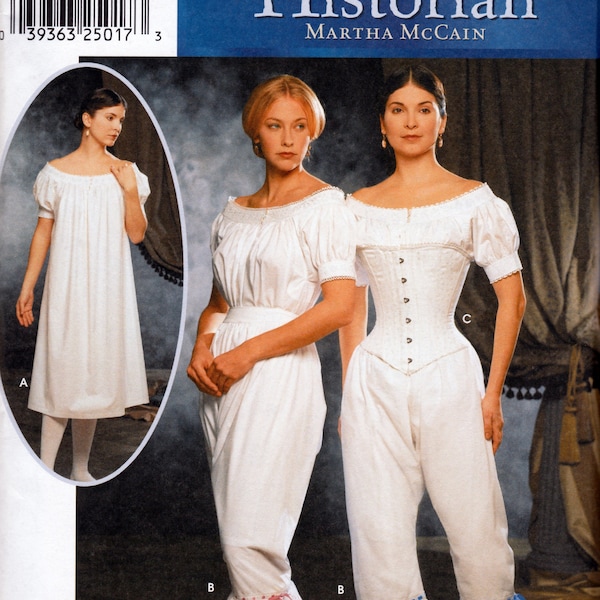 Patron De Couture Simplicity 9769 - Corset & Chemise Style Années 1860, Tailles 14-20, Neuf