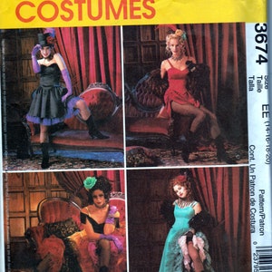 McCall's 3674 Saloon Girl Costumes Sewing Pattern
