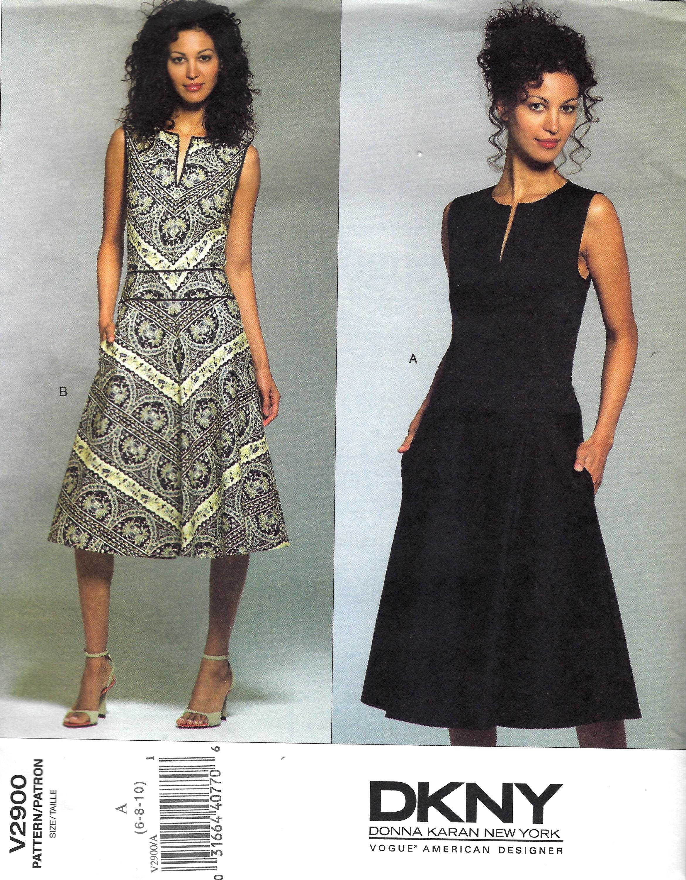 Sleeveless Dress by DKNY - Vogue 2900 - Uncut Sewing Pattern