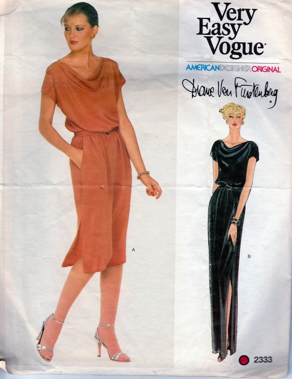 Jurk en riem van Diane Von Furstenberg Vogue 2333 volledig