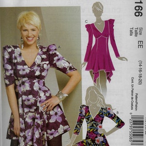 Tops, gevormde zoom - McCall&#39;s 6166 - ongesneden naaipatroon
