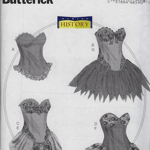 Corsets & Skirts - Butterick 6338 - Uncut Pattern