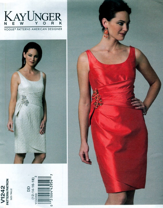 Buy Party Dress by Kay Unger Vogue 1242 Uncut Pattern Online in India 