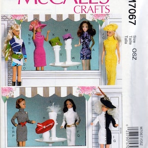 Barbie Clothes & Accessories- McCall&#39;s 7067 - Uncut Pattern