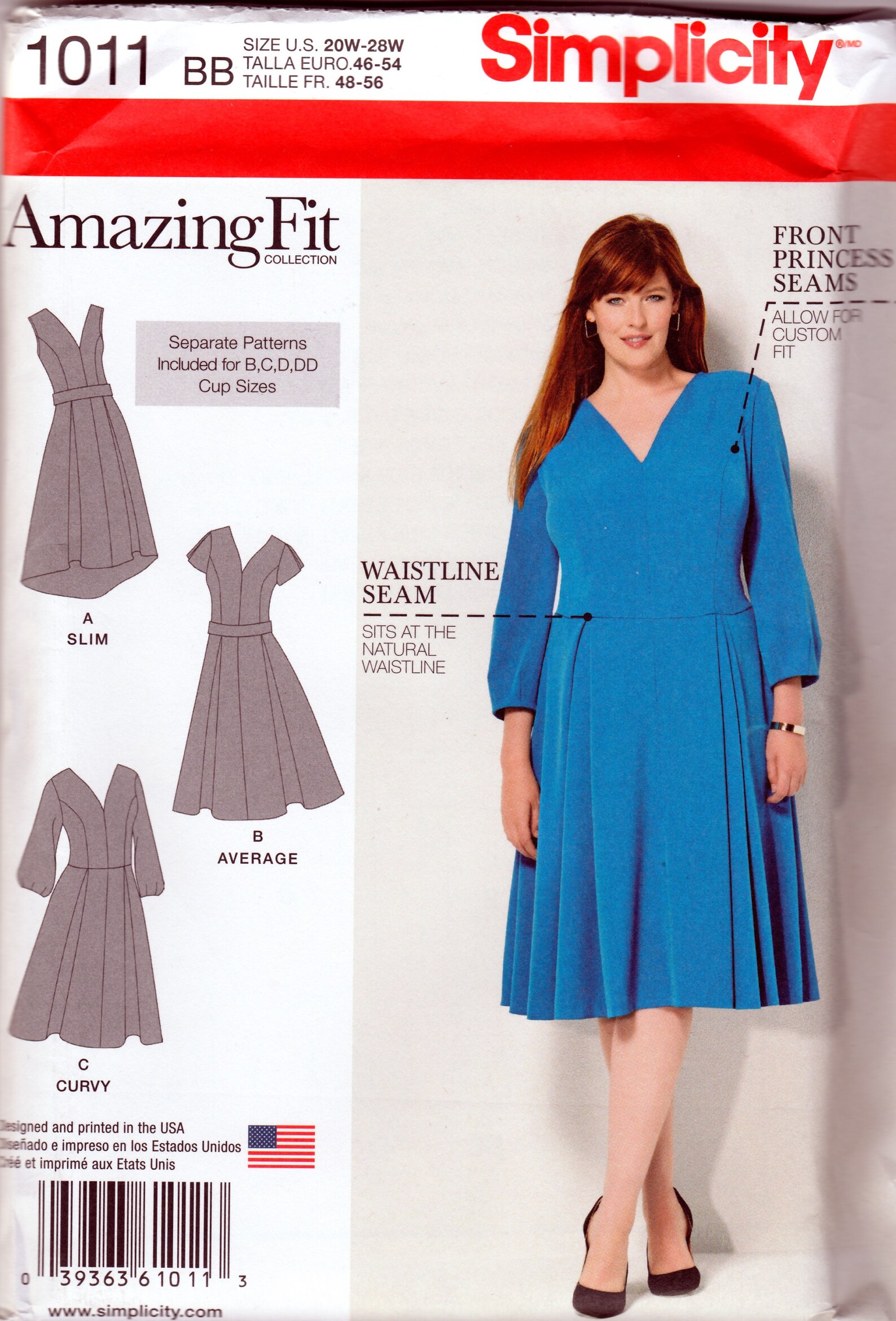 Princess Seam Dresses Simplicity 1011 uncut Pattern Etsy