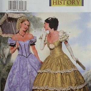 Southern Belle Costume-   Butterick 6195 - Uncut  Pattern
