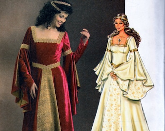 Medieval Fantasy Gown / Princess Buttercup's Red Dress - PDF Pattern - Etsy