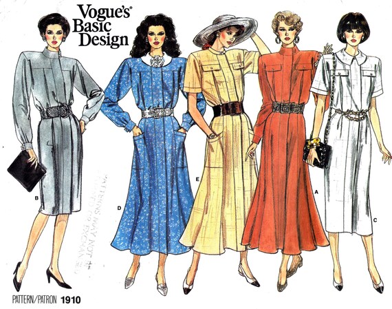 pleated bodice dress pattern 80's pleated bodice dress pattern 3412 size 10 uncut