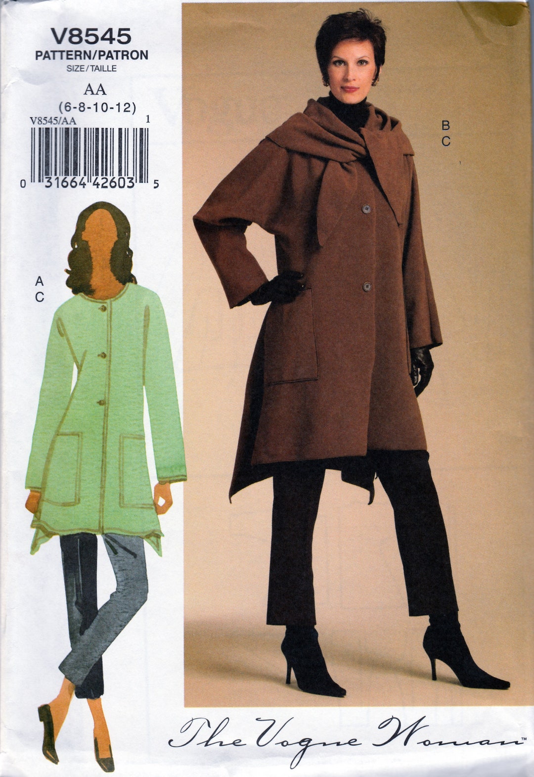 Jacket & Pants Vogue 8545 Uncut Pattern - Etsy