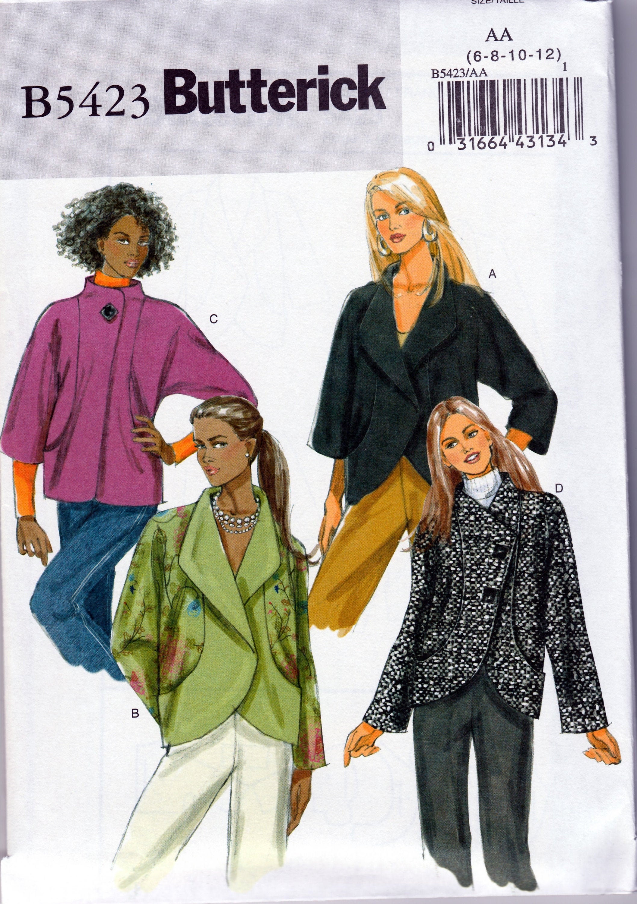 Jacket Set - Butterick 5423 - Uncut Sewing Pattern - Etsy