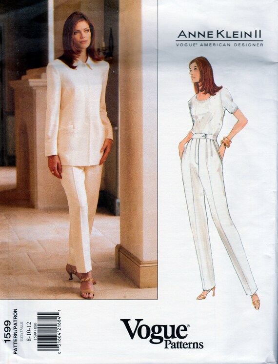 Blouse /& Pants Uncut 107-117cm Sizes 20-24 Vogue 964961 vintage sewing pattern Bust 42-46 | 1990s Misses/' Jacket
