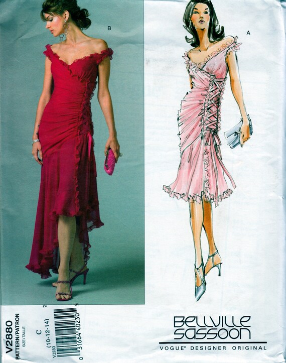 Tango Dress by Bellville Sassoon Vogue 2880 Uncut Pattern | Etsy