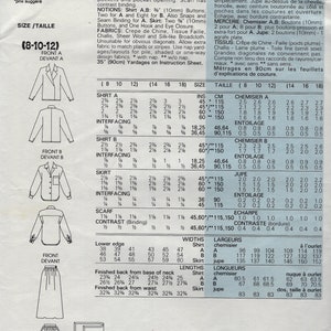 Blouse, Skirt and Scarf by Calvin Klein Vogue 1956 Uncut Pattern image 2