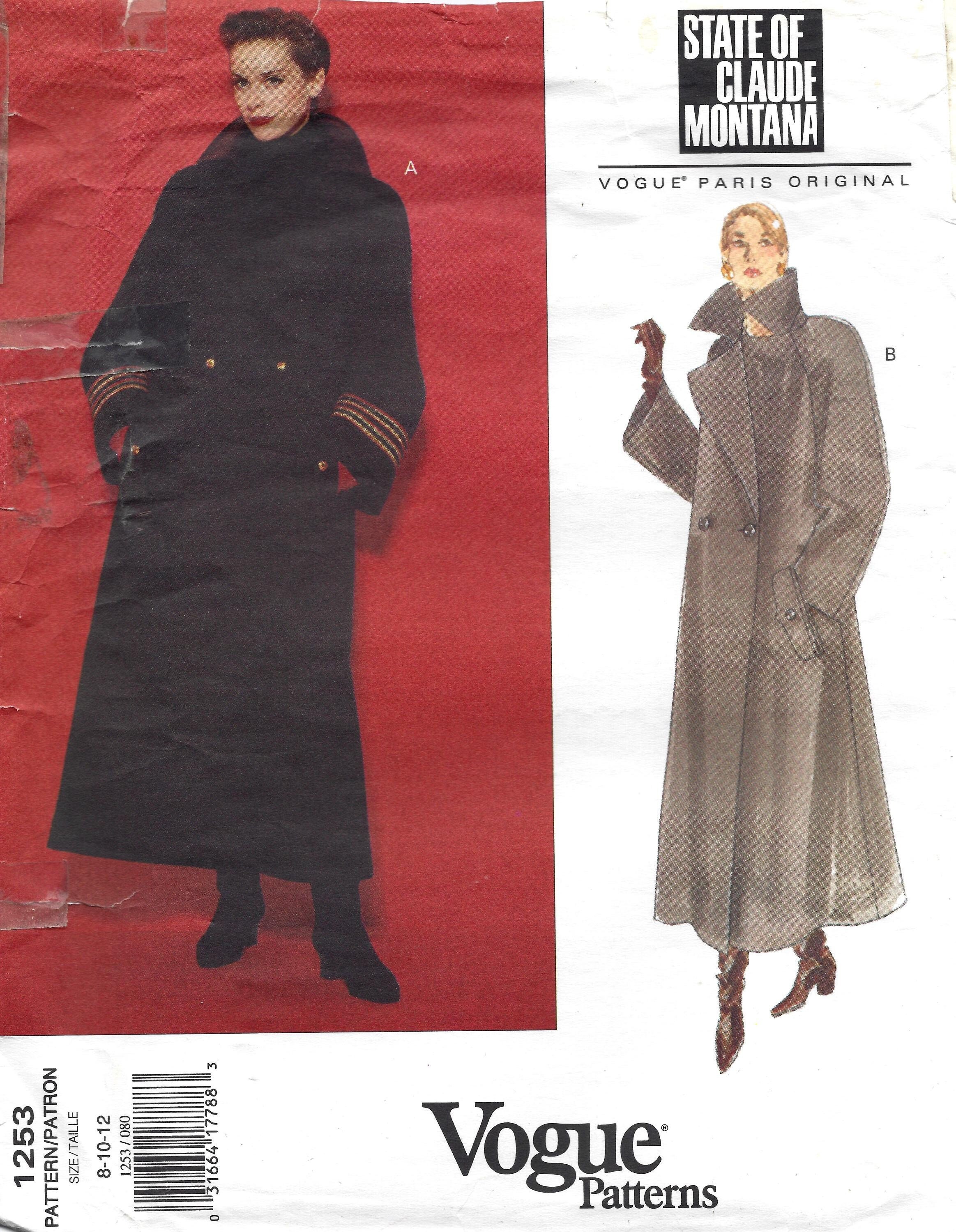 パリコレクション Vogue - Montana Claude by Coat 1253 Pattern Sewing Uncut - ジャケット・アウター