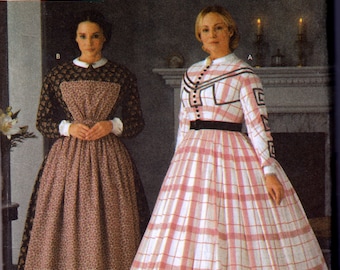 Simplicity 7212 Civil War Era Dresses Sewing Pattern by Martha McCain