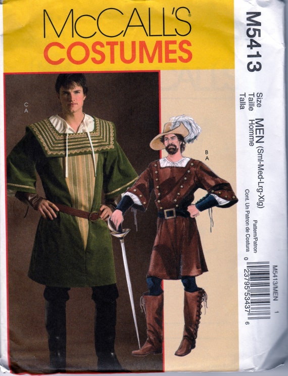 Renaissance Costume Mccall's 5413 Uncut Pattern | Etsy