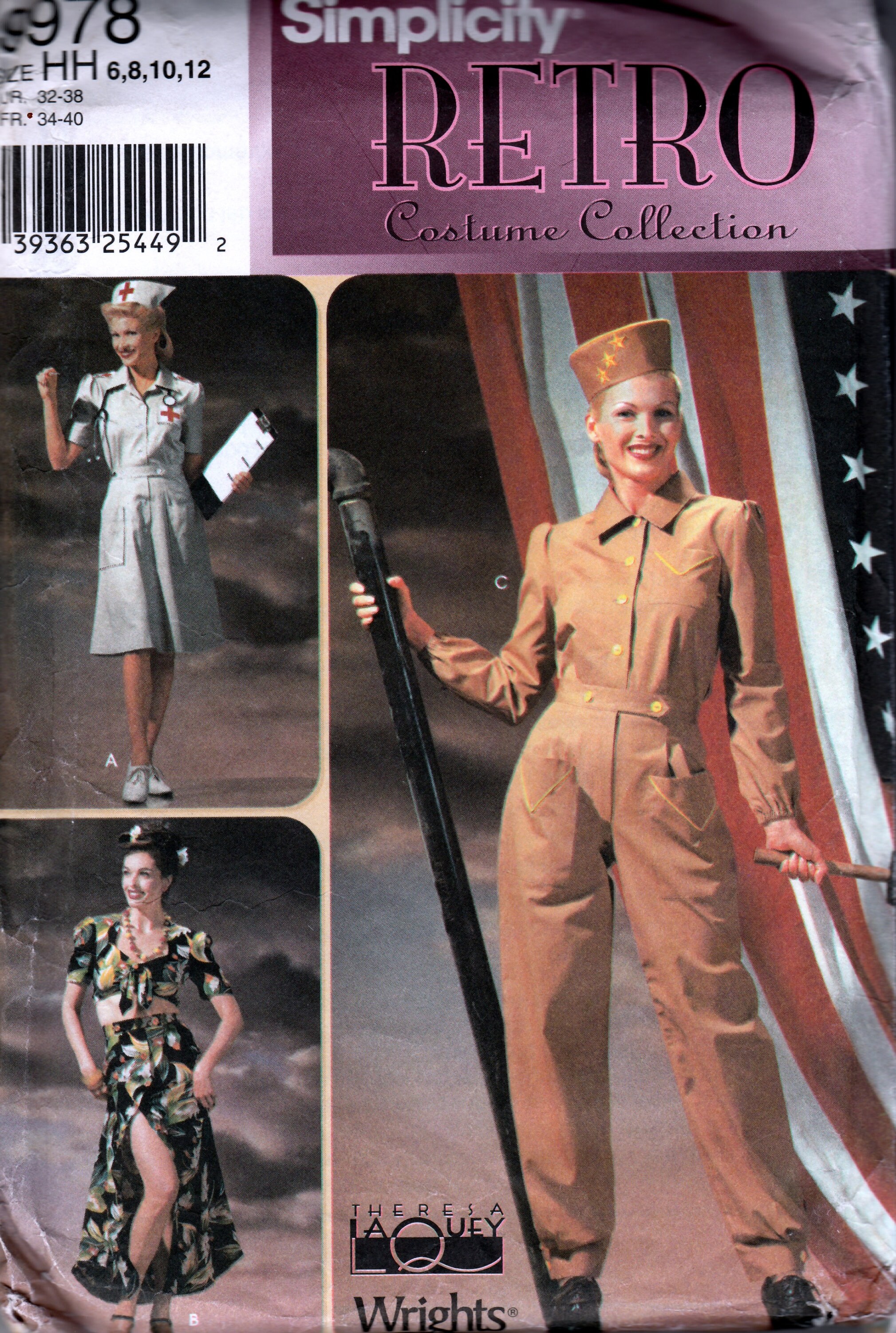 1940's Retro Costume Collection Simplicity 9978 uncut - Etsy