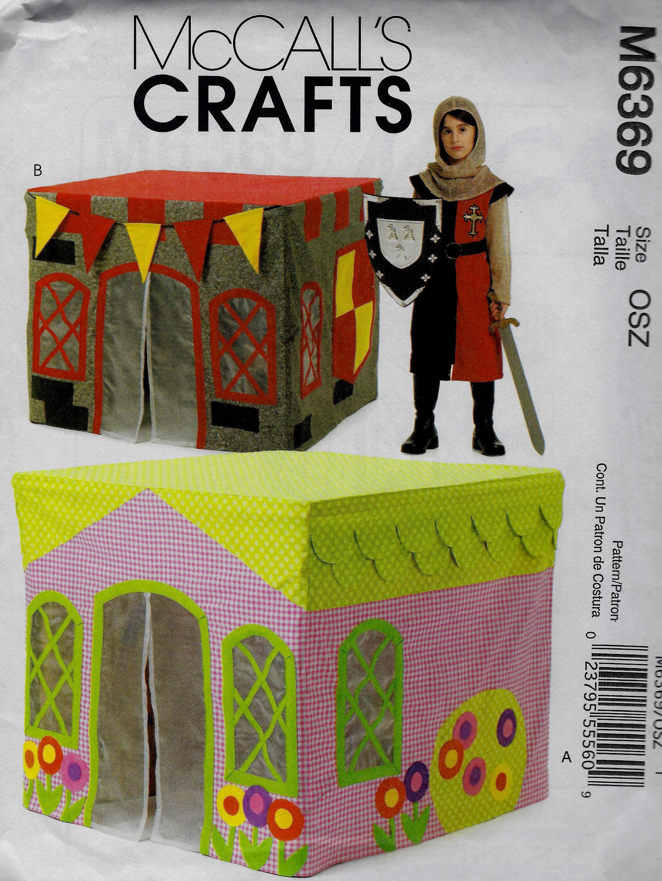 Children's Playhouses Mccall's 6369 Uncut Sewing Pattern