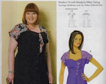 Connie Crawford Blouse & Dress Butterick 6395 Sewing Pattern