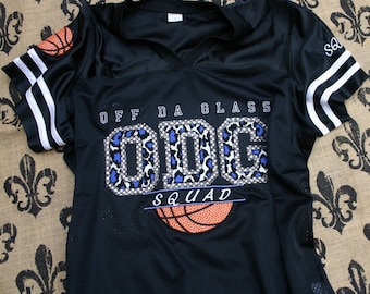 Fan Shirt, Monogrammed Applique Personalized Basketball fan shirt, spirit shirt, bling jersey