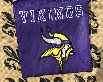 Vikings Football Custom Bling Embroidered Jersey, Fan Shirt, Spirit Jersey