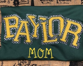 Baylor Inspired Bling Fan Spirit Jersey, Women's Baylor Univ Fan Shirt, Jersey