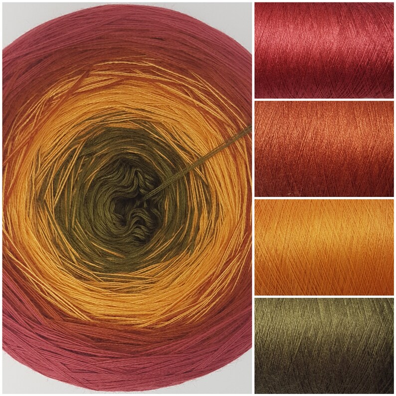 Garn Kuchen Herbst Blätter quaint Craft Corner lange | Etsy