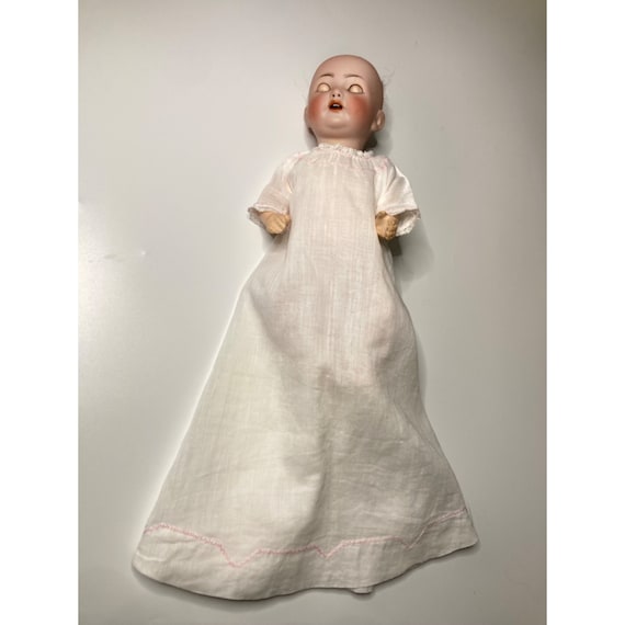 【antique doll】lithograph vintage Antique Franz Schmidt Bisque Head Doll Model 1310 FS&C