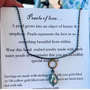 Tahitian pearl drop Necklace