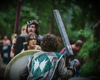 Durable Foam Fighting Sword - Built on 3/8" Square Fiberglass