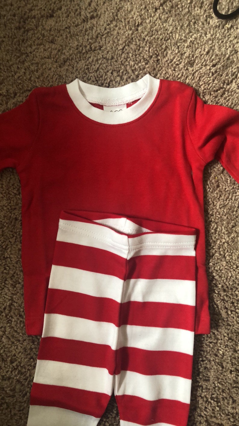 Christmas Pajama Set Monogrammed