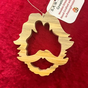 Hand-crafted wooden Bobby ornament. Please see description for more information.