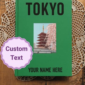 Gepersonaliseerde reisdagboek, Japan reiscadeau, reisnotitieboekje cadeau voor schrijvers en ontdekkingsreizigers, reisdagboek cadeau voor reizigers en kunstenaars