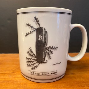 New Yorker Micheal Crawford Swiss Army Knife Cartoon 14 oz Collectable Mug
