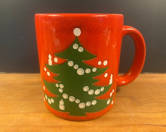 Waechtersbach Vintage Christmas Tree Mug Stamped West Germany