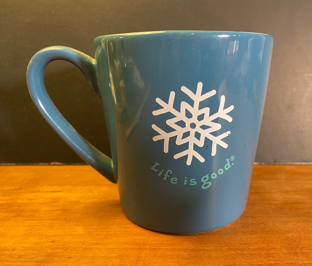 Life is Good Snowflake 16 Oz Hot Chocolate Mug Etsy