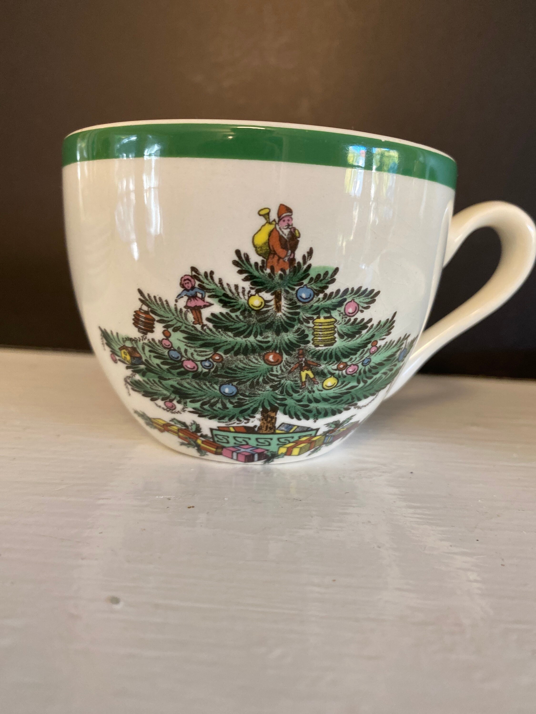 SPODE クリスマスツリー 3点セット ティーカップ＆ソーサーと8インチ