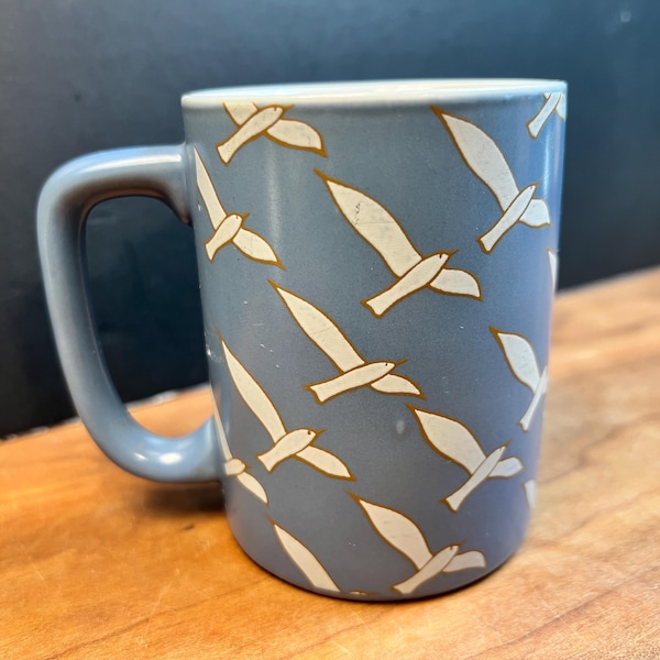 Otagiri Seagull Stoneware Mug Vintage Made in Japan