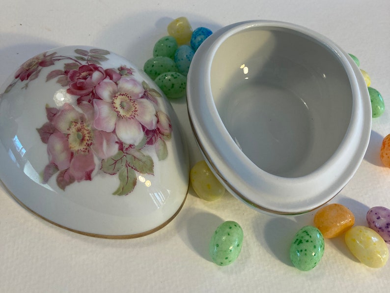 Vintage Bavarian Porcelain Egg