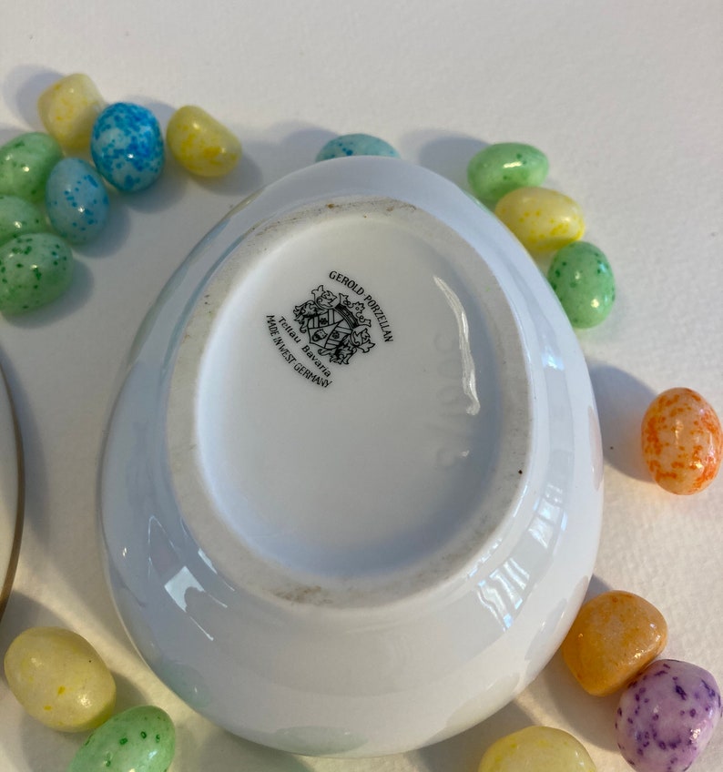 Vintage Bavarian Porcelain Egg