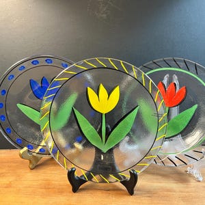 Kosta Boda Tulip Plates - Etsy