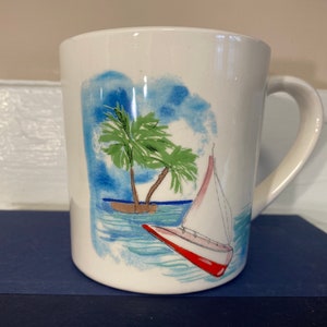 MAGENTA Coastal Sailboat limited edition Mug M Stamp Coastal Nautical