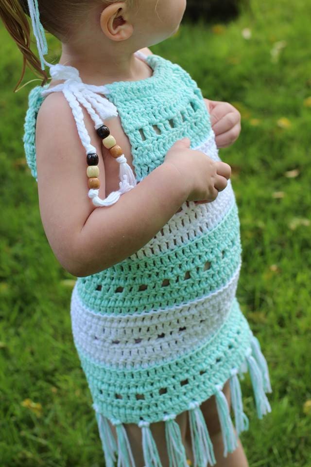 Mary Beach Dress Child Crochet Pattern pdf | Etsy