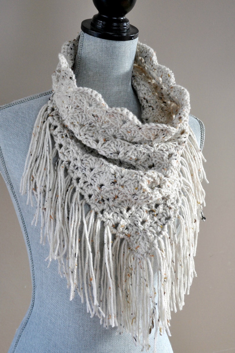 Shelby Triangle Cowl Crochet Pattern Pdf Etsy